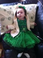 Lauren was the Irish Queen in our house on St Patricks Day